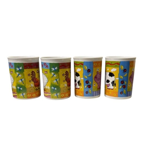 4 Houston Harvest Gift Products LLC Farm Animals Lamb/Sheep Pig Rooster Cow Vtg - Picture 3 of 8